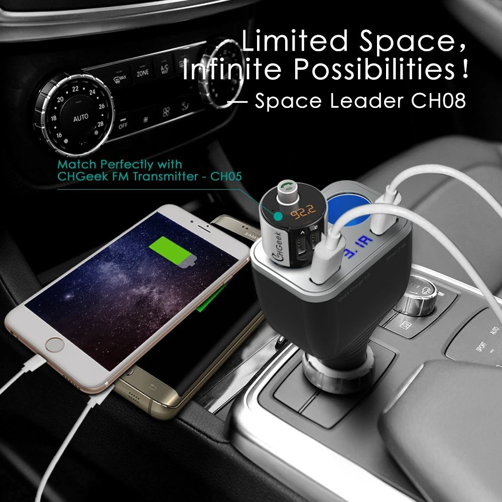 Nulaxy автомобиля Зарядное устройство Quick Charge 3 0 двойной QC зарядных порта USB для с