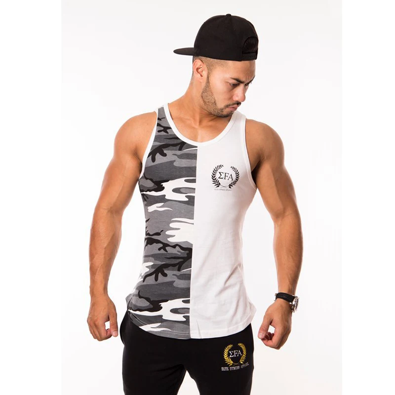 gym vest fitness sport wear men's shirt (5)