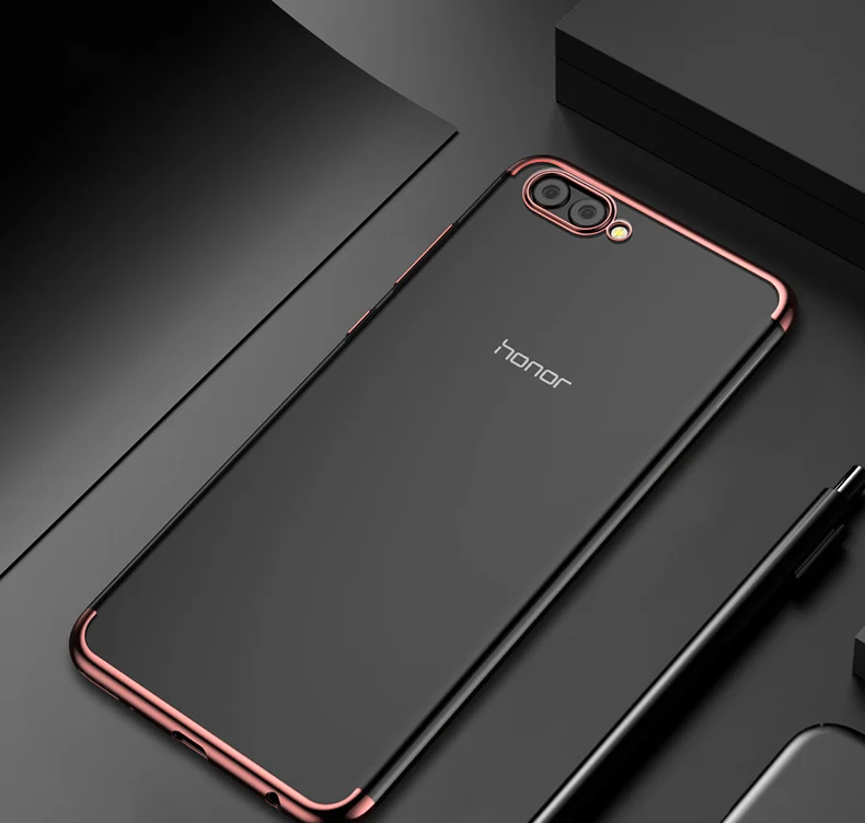 Для huawei honor V10 10 чехол мягкий прозрачный покрытие Задняя накладка чехла из ТПУ для