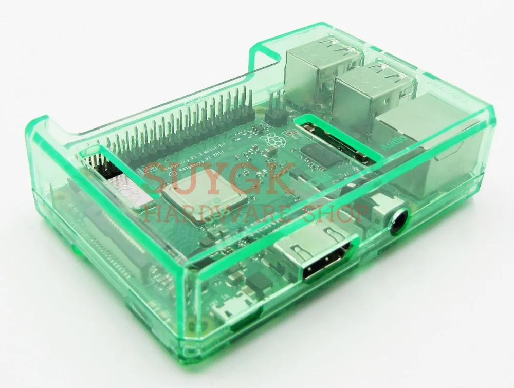 Raspberry PI 3 Модель B+ plus прозрачный зеленый чехол Корпус коробки для Raspberry PI 2, PI3 Модель B, PI 3B