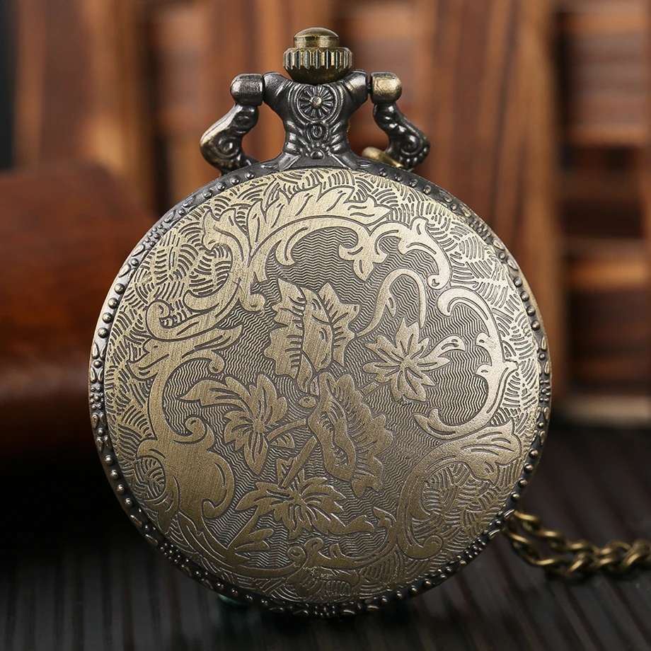 YISUYA Firefighter Quartz Pocket Watch with Chain Mens Gift Fire Fighter Vintage Bronze Pendant Necklace Fob Watches saat (8)