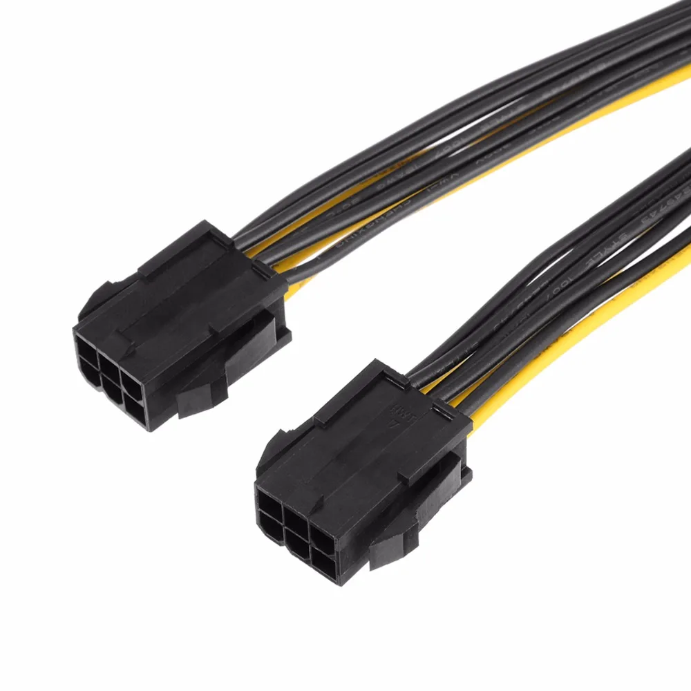 Высокое качество 20 см двойной 6 контактный разъем одиночный 8 Pin типа папа PCIe