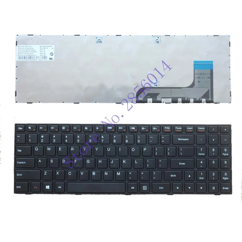 buy English Keyboard For Lenovo Ideapad 100-15 100-15IBY 100-15IB B50-10 PK131ER1A05 5N20h52634 9z.NCLSN.00U NANO NSK-BR0SN Black US