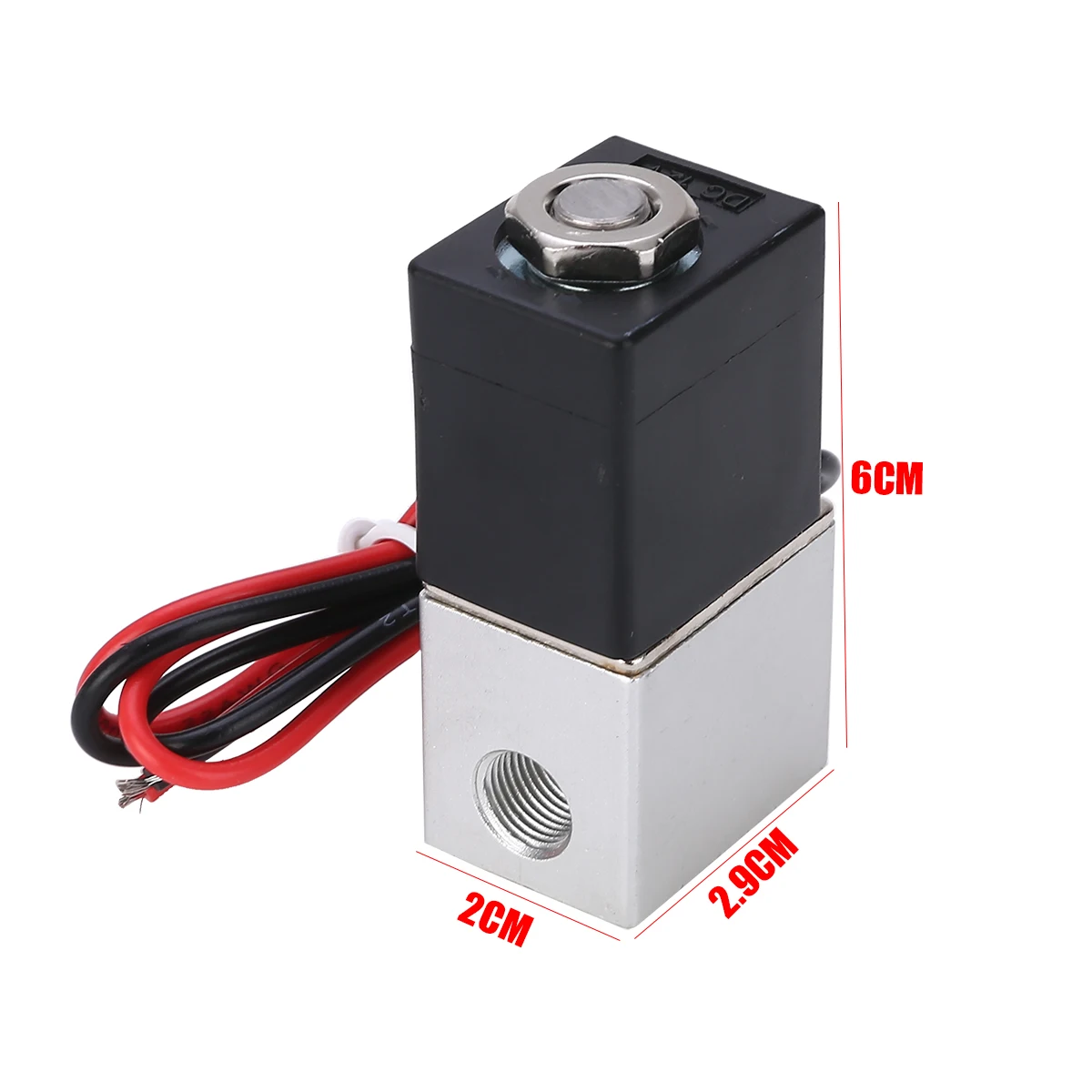 DC 12V Solenoid Valve 1/8" Normally Closed 2 Way Quick Release Pneumatic Valves For Water Air Gas Liquid Solenoid Valve
