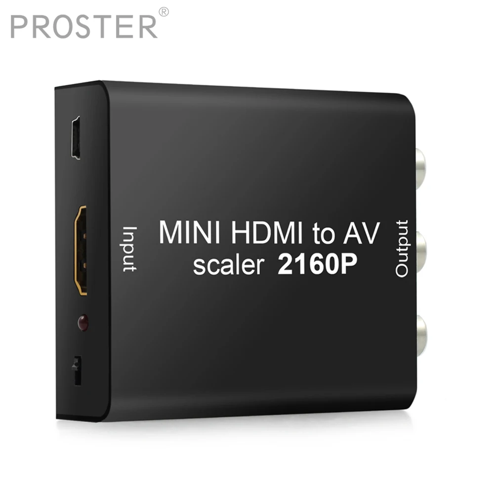 

Portable 4Kx2K HDMI to CVBS Converter DAC Converter HDMI to AV support NTSC and PAL two TV formats 4K/30Hz