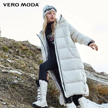 Vero Moda пуховик пуховик женский женский парка женская зимняя куртка для женщин длинный пуховик с капюшоном | 318412527