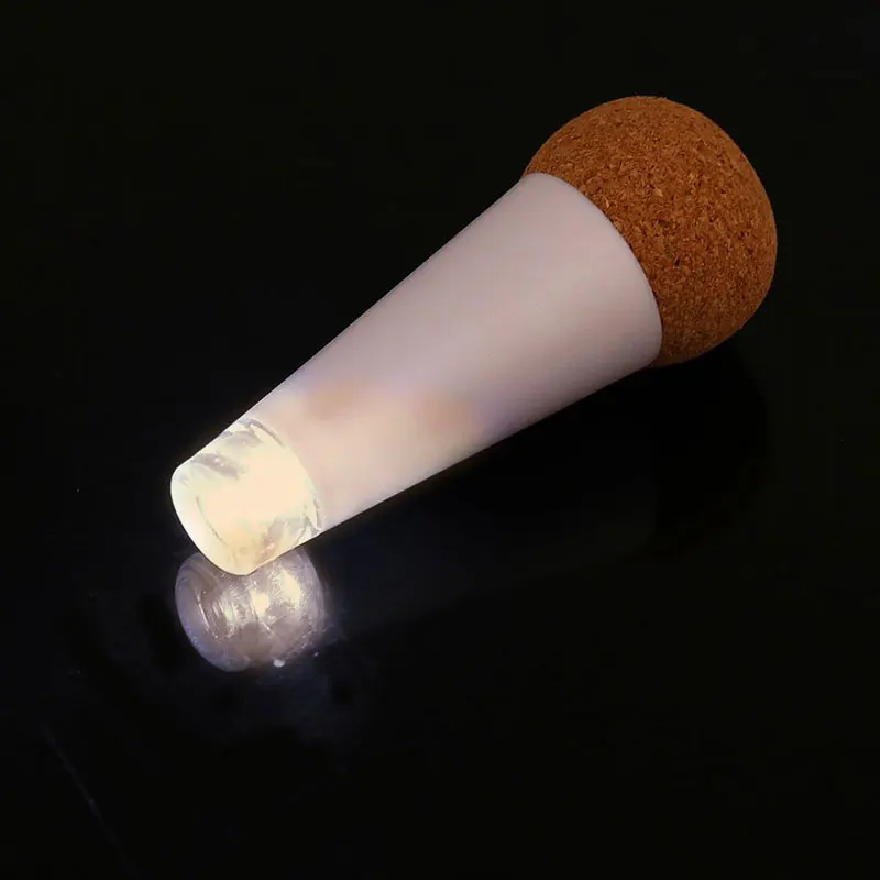 Перезаряжаемый Световой USB Круглый бутылки стопор винный свет теплый белый