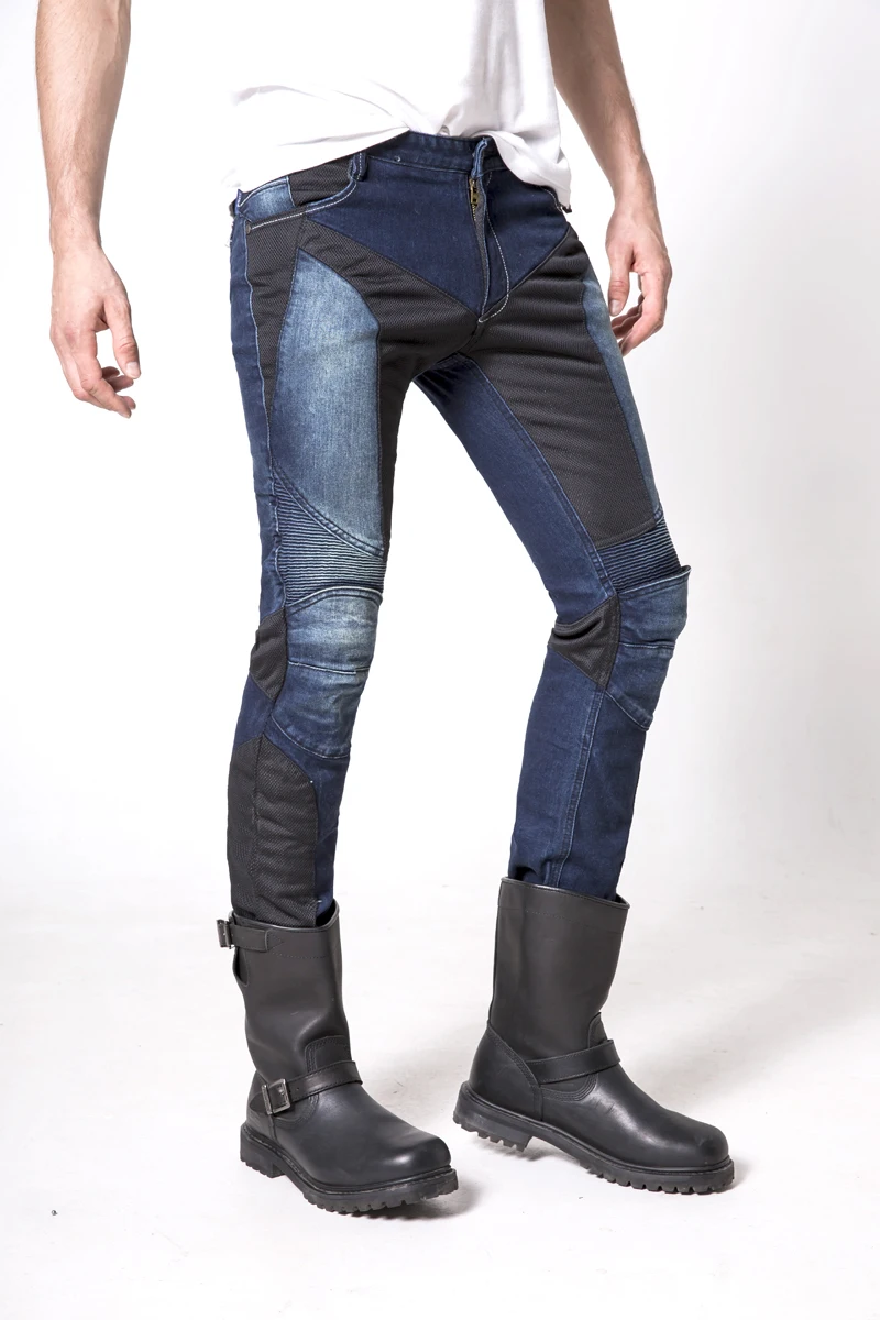 uglyBROS JUKE UBP-01 mesh blue black riding pants / slacks / jeans Motorcycles / summer men's jeans