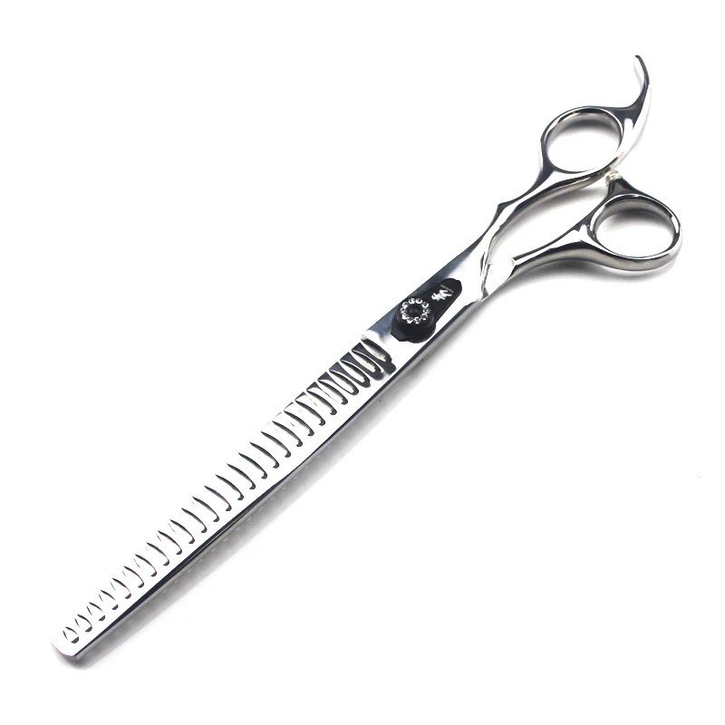 9.0 inch pet hairdressing scissors fish bone cut high-grade pet scissors JP440C material