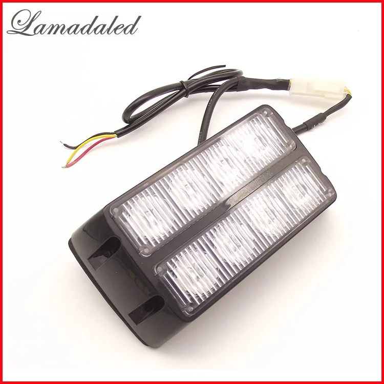 

Lamadaled 8led car strobe lights bar auto vehicle flash light yacht warning lights trailer tail lamp truck side light AMBER