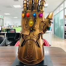 HCMY Thanos Infinity Gauntlet полный металл 1:1 носимые перчатки для косплея статуя W/подставка База Светодиодный HCMY Thanos Infinity Gauntlet полный металл 1:1 носимые перчатки для косплея статуя W/подставка База Светодиодный