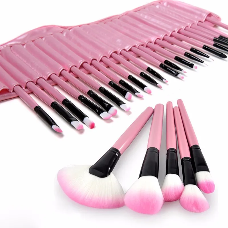 

32Pcs Professional Makeup Brush Sets Cosmetics Brushes Set Kit + Pouch Bag Case Woman Make Up Tools Pincel