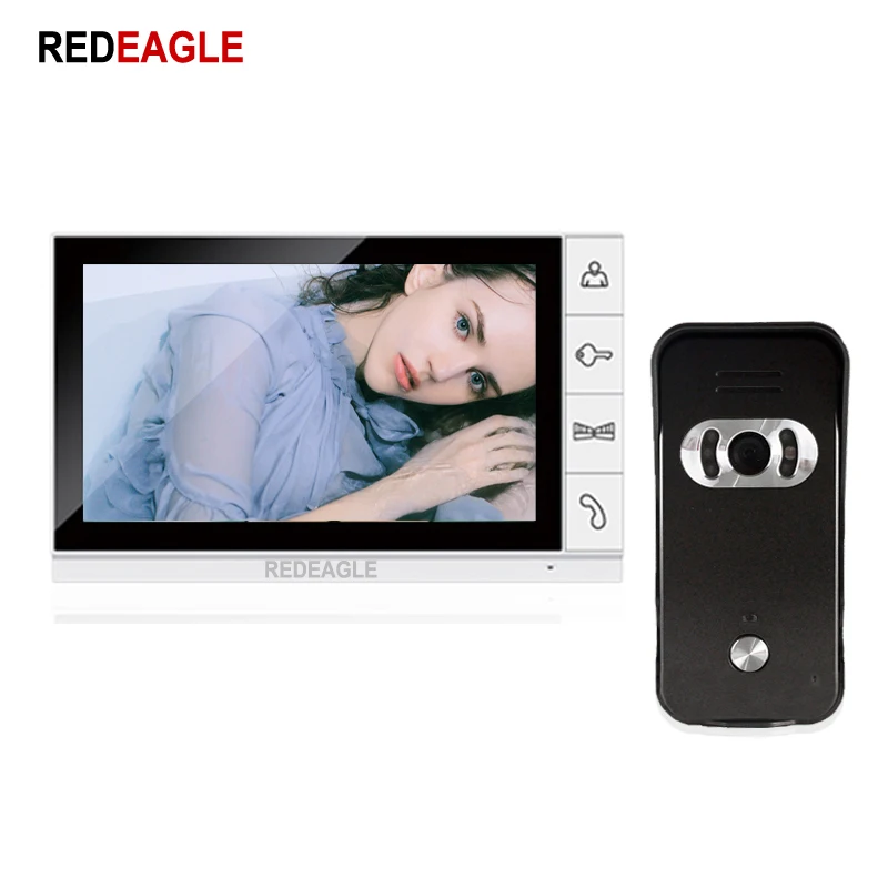 REDEAGLE Домашняя безопасность 9 дюймов TFT монитор видео домофон система Проводная 700TVL цветная наружная камера домофона