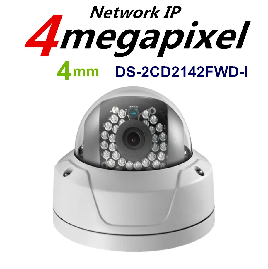 Original English Version 4 0MP IP Camera DS 2CD2142FWD I Mini Dome Camera 1080P Support Onvif