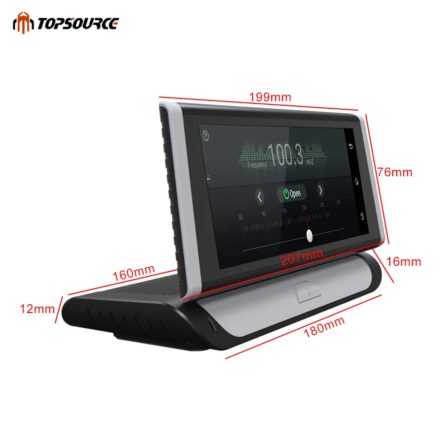 Автомобильный видеорегистратор TOPSOURCE 4G ADAS GPS навигация Full HD 1080P 6 86 дюйма Android 5 1 с
