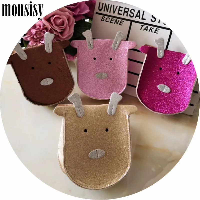 

Monsisy Shine Baby Girl Purse Handbag Children Shoulder Bag Fashion Glitter Christmas Deer / Fawn Toddler Kid Small Bag Gift