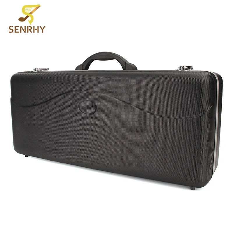 

New Alto Saxophone Case Orchestral Instrument Luggage ABS Material Lightweight Rugged Black Alloy Edge Suitcase