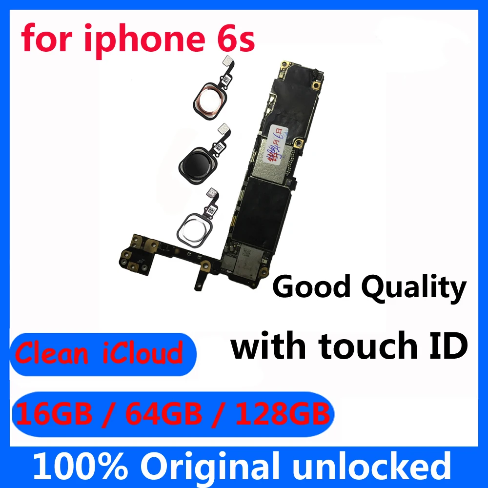 Материнская плата для iphone 6s 16/64/128/100% ГБ разблокированная | Мобильные телефоны и