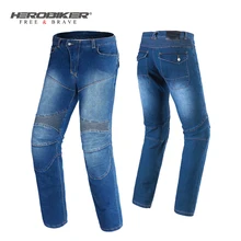 HEROBIKER мотоциклетные брюки мужские мотоциклетные джинсы для мотокросса мото брюки Pantalon Защита Мотоциклетные джинсы