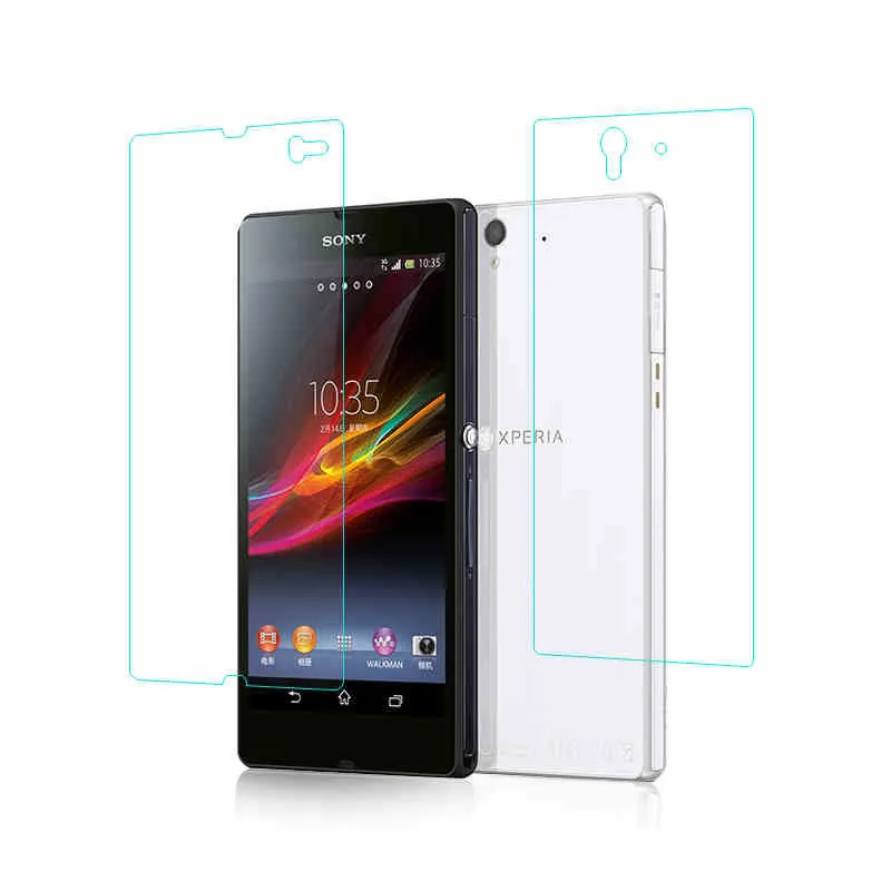 Передняя+ задняя = 2 шт Защитная пленка для экрана для sony Xperia Z L36H Z1 L39H Z2 Z3 Z5 Compact Premium Z4 Z5 M4 M5 закаленное стекло