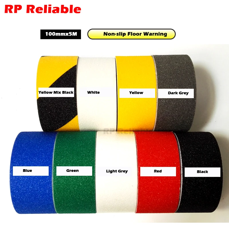 

(10cm)100mm*5M Self Adhesive Anti-skip slip Rough Abrasive Tape Ribbon for Work Area, Stairs, Floor Stage, Bathroom
