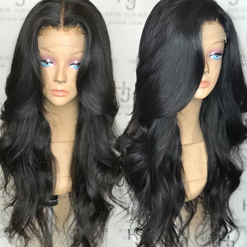 TRANSPARENT Full Lace Wig With Baby Hair Body Wave Glueless Brazilian Human Hair Wigs For Women Black Pre Plucked 130% Remy Wigs