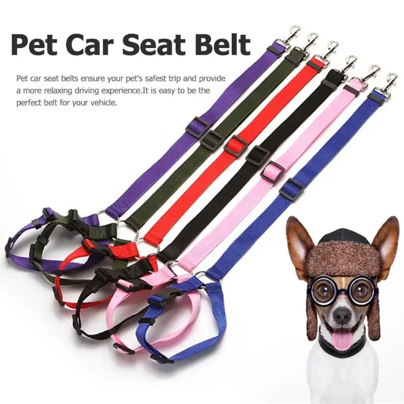 

Pet Car Adjustable Pet Dog Car Seat Belt Pet Safety Belt Harness (Diameter 2.5cm. Orders Indicate Individual Packaging)