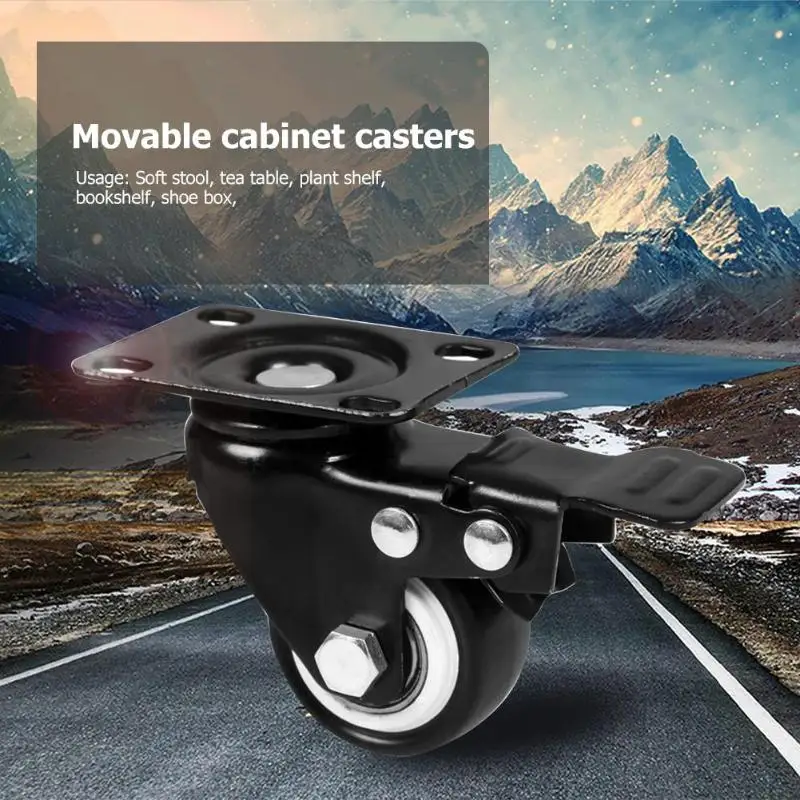 

1PCS Office Chair Caster Wheels Universal 1.5 /2 /2.5 Inch Swivel Caster Wheel Replacement Soft Safe Rollers Furniture Hardware