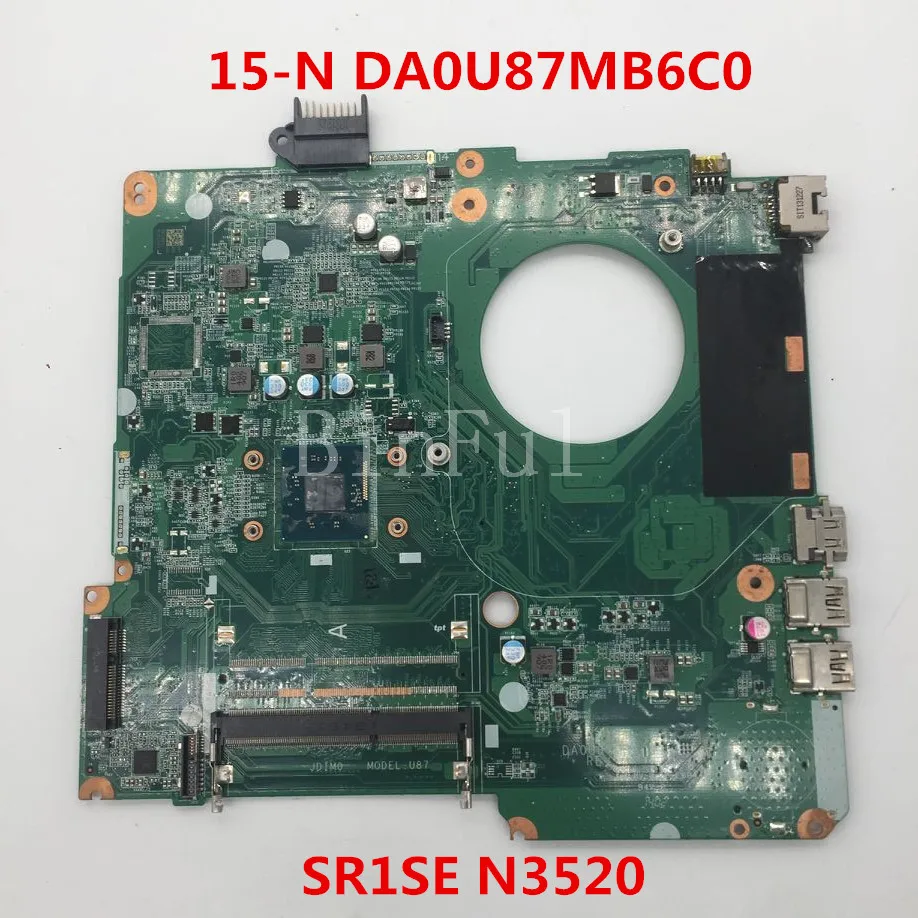 Высококачественная материнская плата для ноутбука 15-N DA0U87MB6C0 с процессором SR1SE N3520