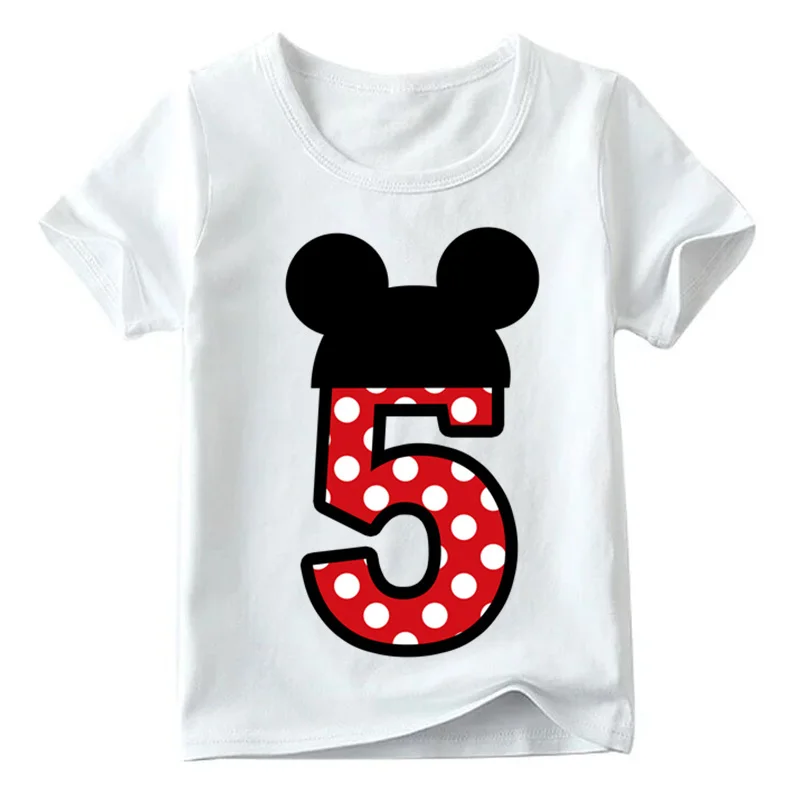 Kids Boys Girls T-shirt for Birthday Summer Children Clothing Funny T Shirt Tshirt Tees Tops Size 1 2 3 4 5 6 7 8 9 Year Present - Цвет: 15