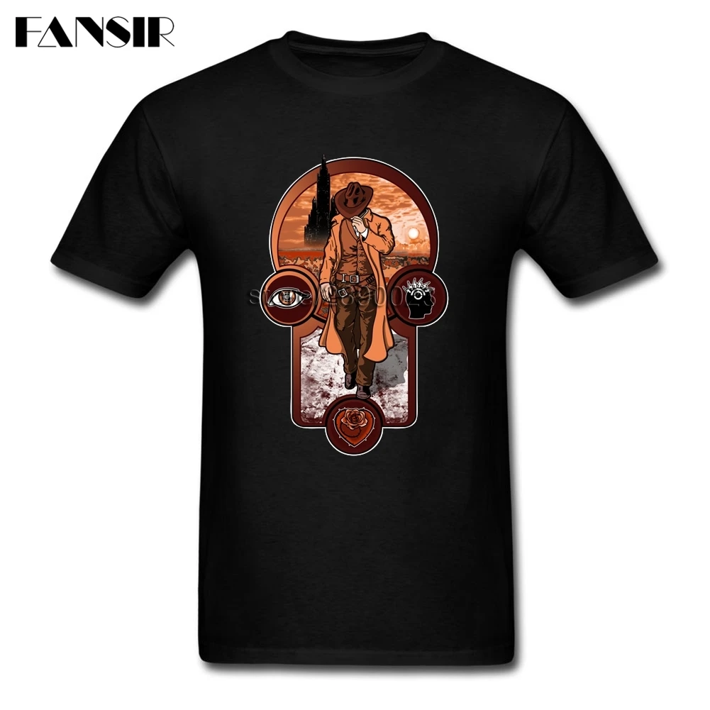 

Casual The Gunslinger's Creed The Dark Tower Stephen King T-shirt Homme Short Sleeve Soft Cotton Men T Shirt Streetwear 3XL