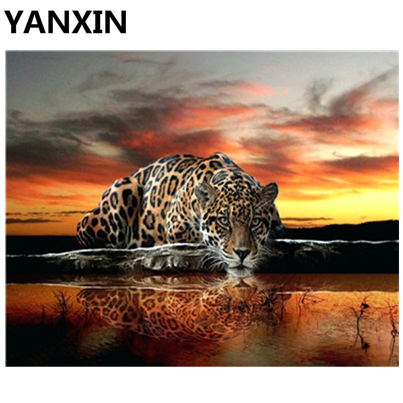 YANXIN DIY картина в рамке по номерам масляная краска настенные художественные