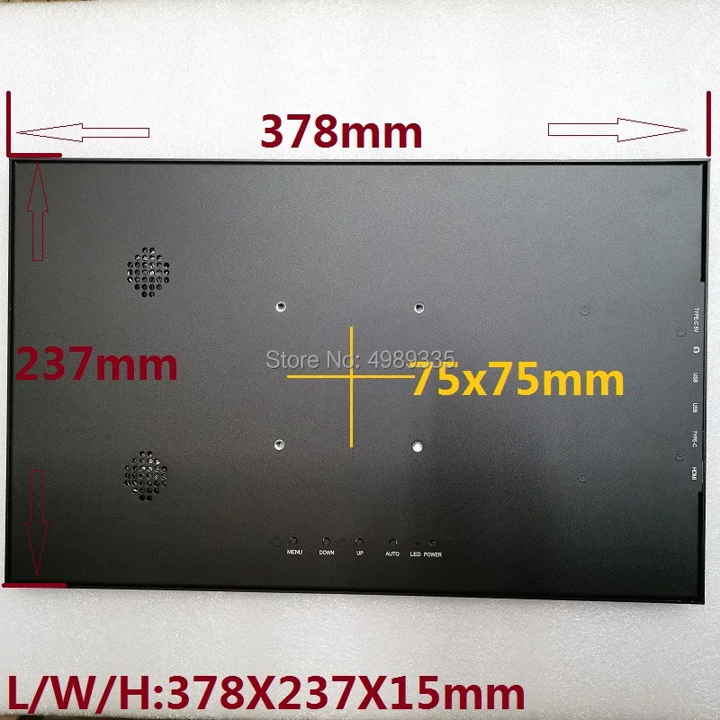 15," сенсорный монитор для ноутбука с сенсорным дисплеем HDMI PS3 PS4 Xbo x360 1080P Raspberry Pi typec настольное настенное крепление USB5V