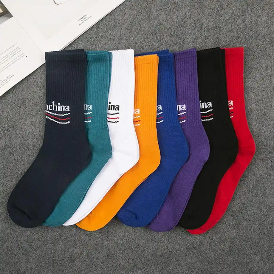 19 新ソックス英語アルファベット靴下男性ショートソフトファッション弾性綿の靴下秋冬 Men S Socks Aliexpress