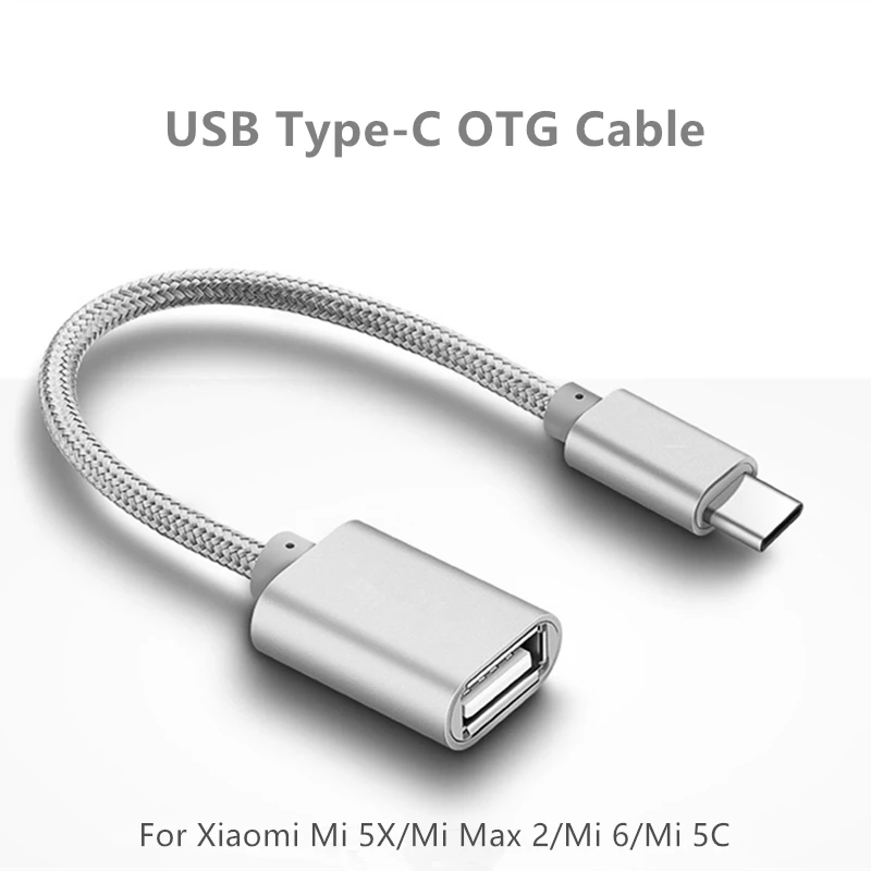 

Baiscxst USB Type C To USB OTG Cable Adapte For Xiaomi Mi 5X/Mi Max 2/Mi 6/Mi 5C OTG Type-c Charger Data Cable USB C Cable