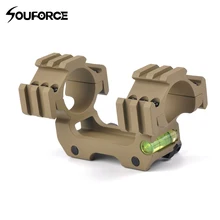 Тактическая направляющая для прицела крепление кольцо 3 боковая рейка с духом пузырьковый уровень 20 мм крепление винтовка прицел Tri-Rail 30 мм Охота