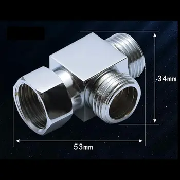

1/2'' BSP Male to Male to Female Thread Polished Thick Brass Plated Tee Connector Coupling Loose Joint Union Nut Pipe Fitting