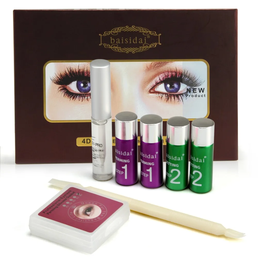 

4D to 8D Eyelash Tool Perming Curling Kit Permanent Lotion Fixative Glue Shiled Pads