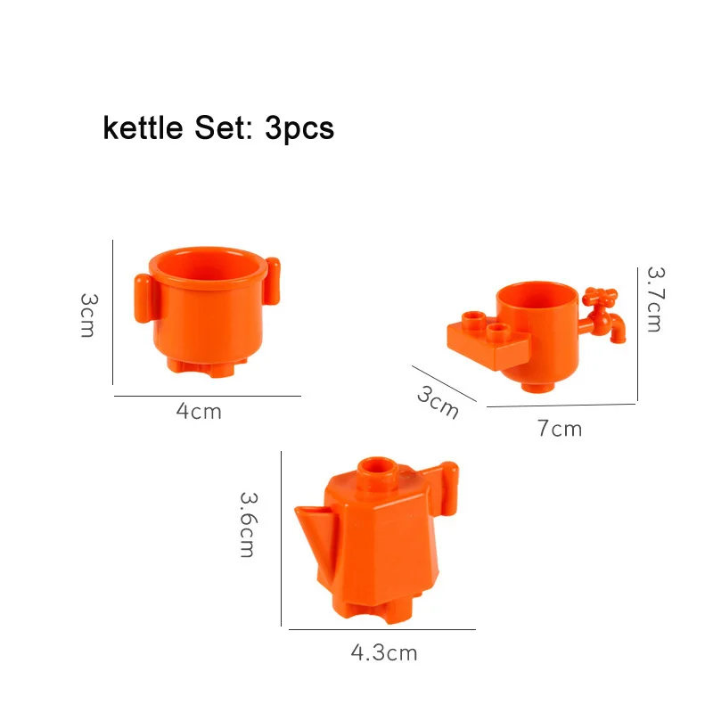 حجم كبير بنة doplo غرفة دش مجموعة/خزانة/غلاية وضع موضوع wathroom الطوب ألعاب للأطفال متوافق مع الانكليزي