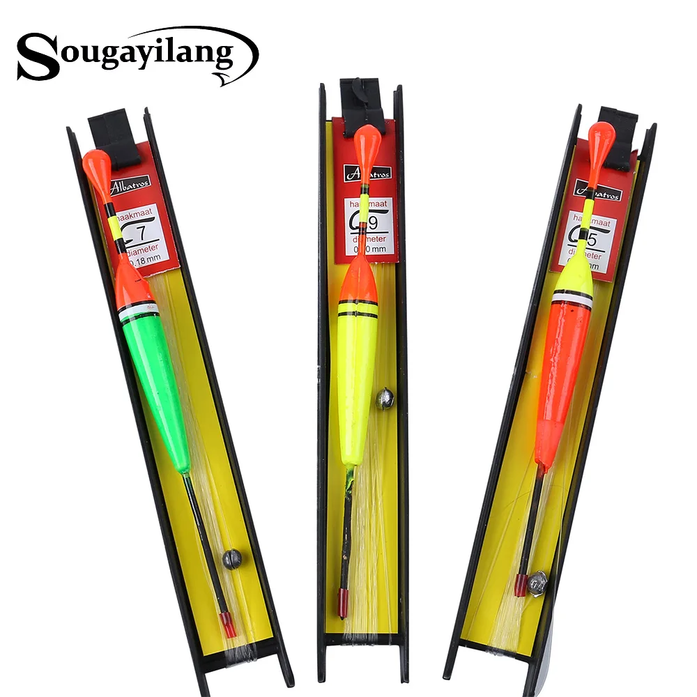 

Sougayilang Carp Fishing Line Bobber Group Fish Float Fishing Tackle Hook Buoy Fish Floating Suit Accessories
