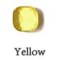 Высокое Качество, Модные карамельные стильные серьги-кольца, многогранные Разноцветные квадратные серьги с кристаллом для женщин, брендовые ювелирные изделия - Окраска металла: Yellow