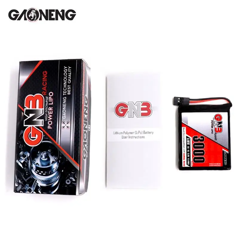 1 2 4 шт. Gaoneng GNB 3,8 в 3000 мАч 1 S 5C HV LiPo батарея для Sanwa MT-44 FH4T пульт дистанционного управления