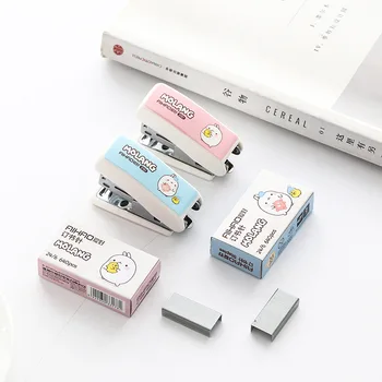 

Mini Molang Patterns Stapler Set Escolar Papelaria School Office Supply Student Prize Birthday Gift