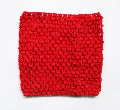 Детские вязаные топы-пачки 6 дюймов, вязаные топы 6x6 дюймов, платья-пачки, 1 шт - Цвет: Red Tutu Tube Top