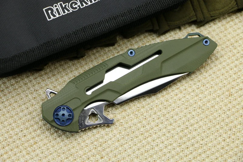 Rikeknife RIKE M3 Флиппер шариковый подшипник тактический складной нож 154 см лезвие Титан+ G10 Ручка Открытый охотничий карманный нож EDC