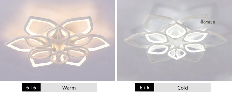 Modern White Flower High Power LED Ceiling Chandelier For Living Room Bedroom Acrylic Iron LED Chandelier Lamp 110-240V (14)
