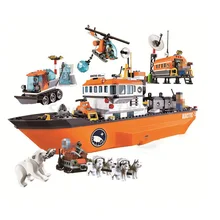 Bela 10443 Cidade Urbana quebrar o Gelo Do Ártico Modelo Building Block Define 760 Pcs DIY Tijolo Brinquedos Para Presentes Dos Miúdos Compatibe Com 60062
