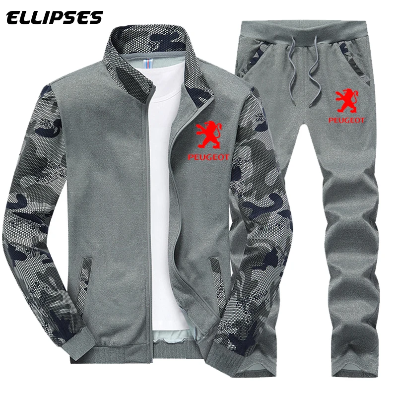 

Peugeot Car Clothing Set Spring Autumn Outdoor Sport Suits Camouflage Ride Pants Mens Hoodies Jacket Peugeot Logo Hoodies
