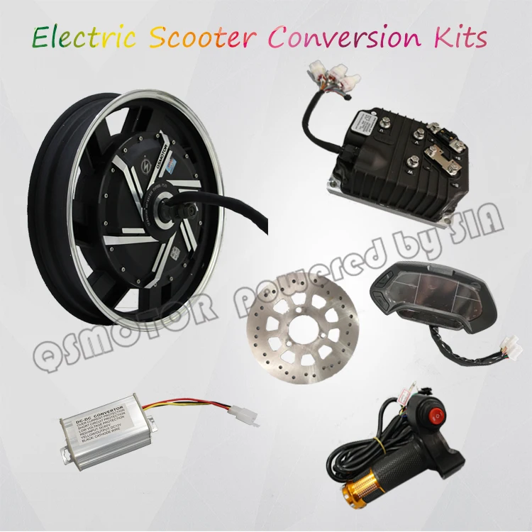 Cost-effective QS Motor 16*3.5inch 48V50KPH 3000W 260 40H V1.12 E-Motorcycle Wheel Hub Motor