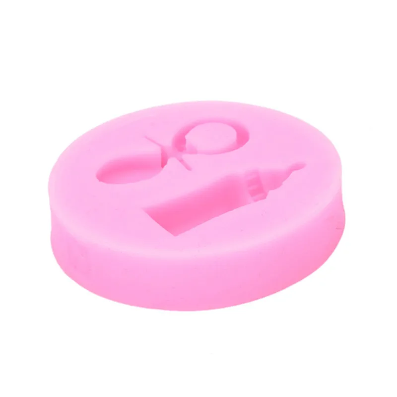 Baby Bottle Dummy Soother Shower Christening Silicone Mould Cake Icing Mould